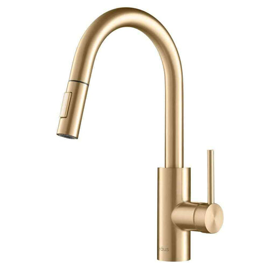 KRAUS Oletto Single-Handle Pull-Down Kitchen Faucet w/ Dual-Function Sprayer