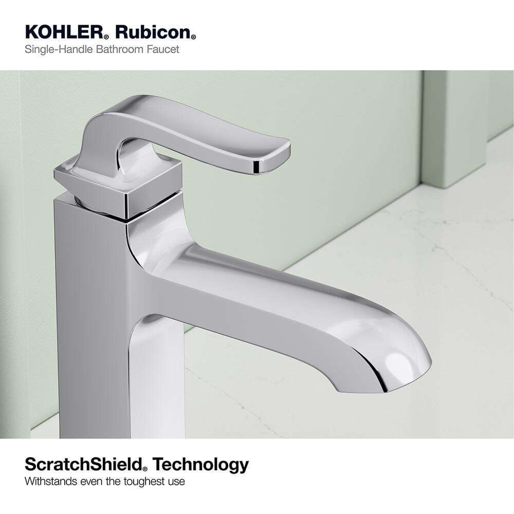 KOHLER Rubicon Single Hole Single Handle Bathroom Faucet in Polished Chrome