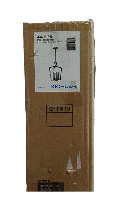 KICHLER Abbotswell Polished Nickel Candle Kitchen Pendant Hanging Light
