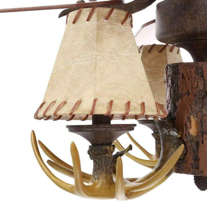 Hampton Bay Lodge 52 in. LED Nutmeg Ceiling Fan with Light and Remote Control