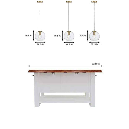 Home Decorators Collection 1-Light Antique Brass and Glass Mini-Pendant AF42409S