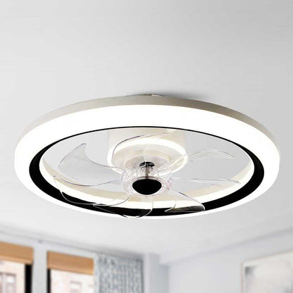 Oaks Aura 20 in. LED Smart App Remote Control Ceiling Fans w/ Lights DC Motor