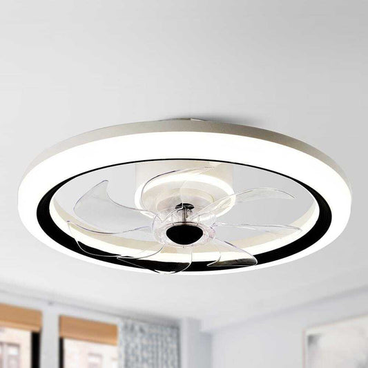 Oaks Aura 20 in. LED Smart App Remote Control Ceiling Fans w/ Lights DC Motor