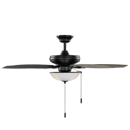 Hampton Bay North Pond 52 in. Indoor/Outdoor LED Matte Black Ceiling Fan