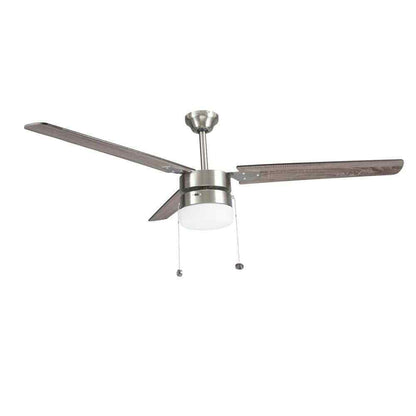Montgomery 56 in. Indoor Brushed Nickel Ceiling Fan with Light RDB9156-BN