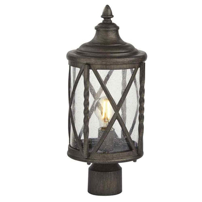 Home Decorators Walcott Manor 1-Light Antique Pewter Outdoor Transitional Post
