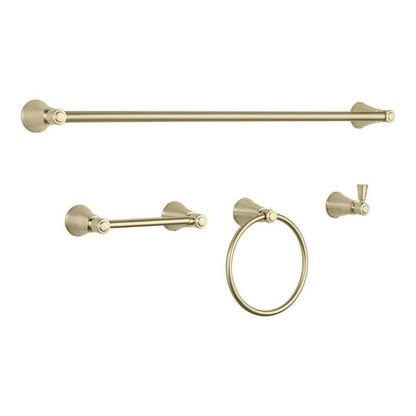 Glacier Bay Melina 4-Piece Bath Hardware Set in Matte Gold