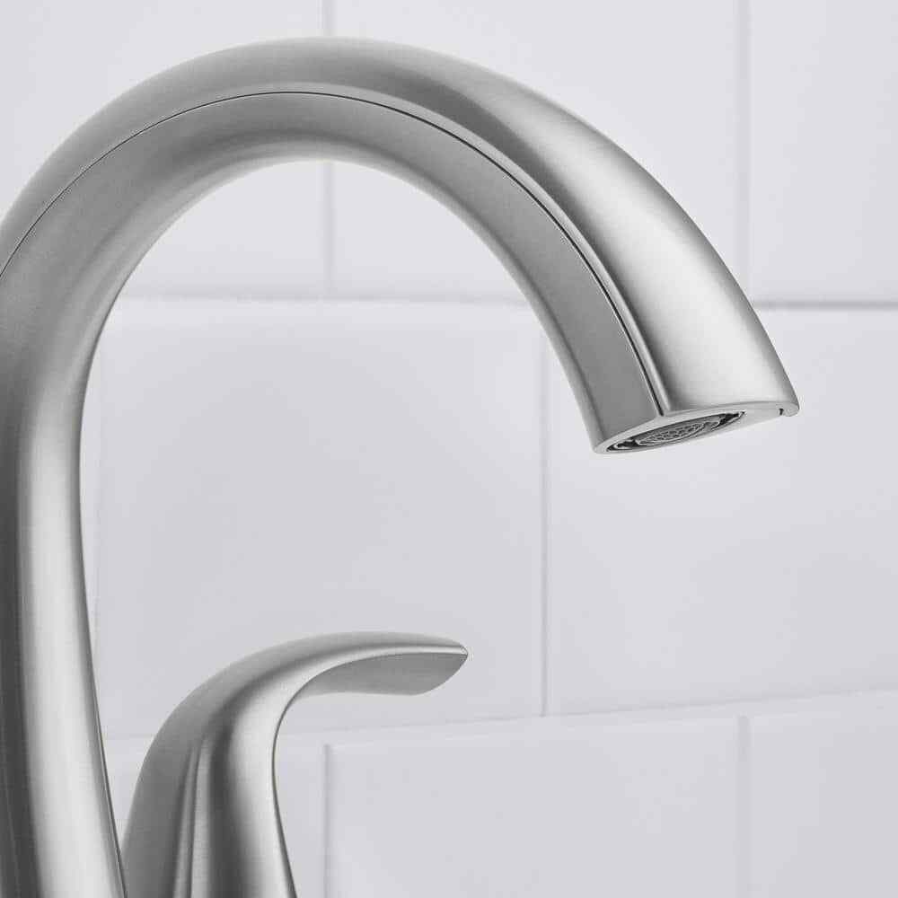 Glacier Bay Irena 4 in. Centerset Double-Handle High-Arc Bathroom Faucet