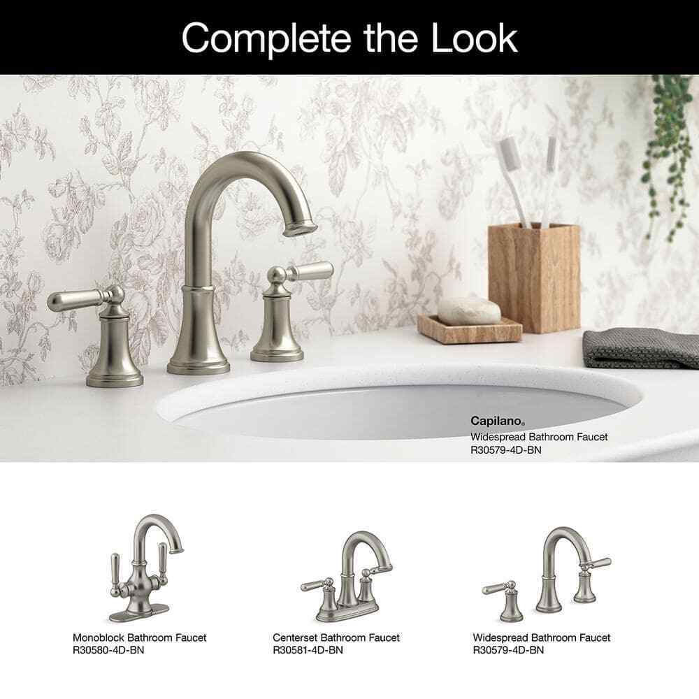 KOHLER Capilano 8 in. Widespread 2-Handle Bathroom Faucet in Brushed Nickel