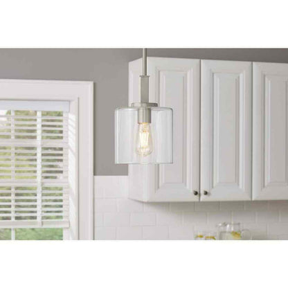 Hampton Bay Kendall Manor Brushed Nickel Mini Pendant Hanging Light Kitchen