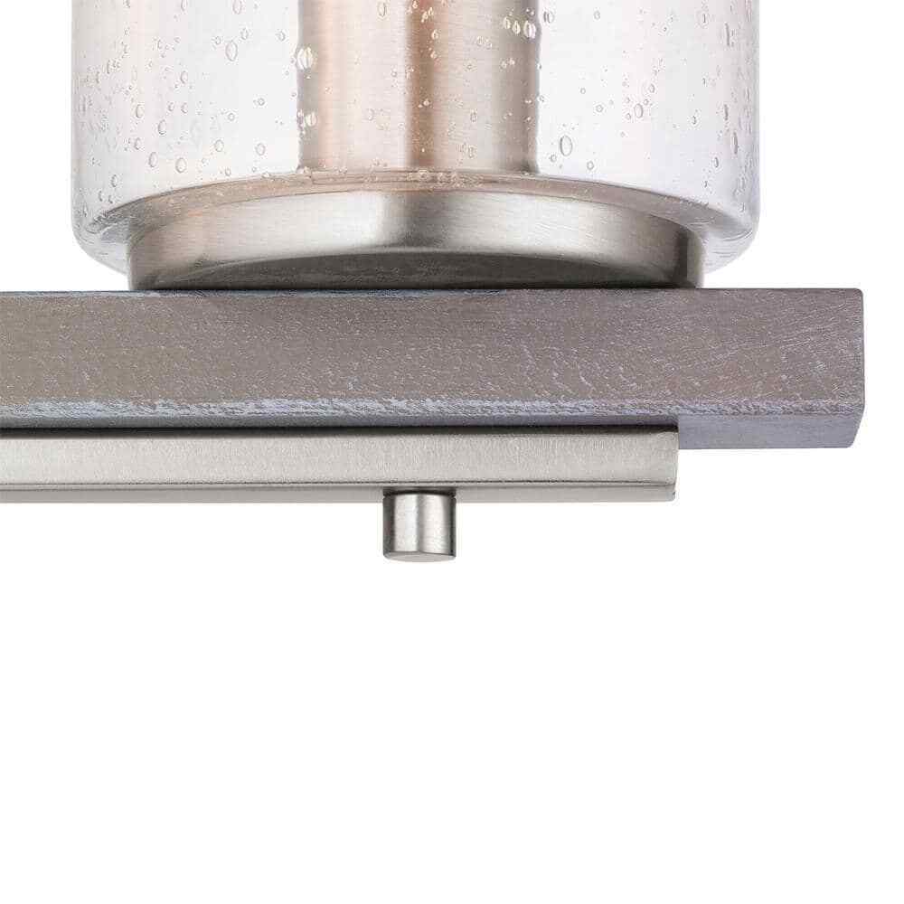 Hampton Bay Boswell Quarter 33 in. 4-Light Brushed Nickel Farmhouse Vanity Light
