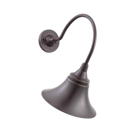 Progress Lighting Glenlake Bronze 19.6 in. Outdoor Wall Mount Gooseneck Lantern
