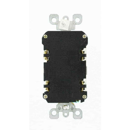 Leviton 15 Amp Self-Test SmartlockPro Slim Duplex GFCI Outlet White