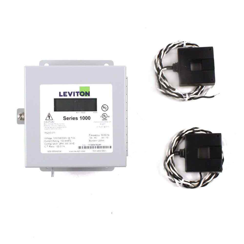 Leviton Single Phase Indoor Meter Kit 120/240-Volt100 Amp 1P3-Watt Split Core