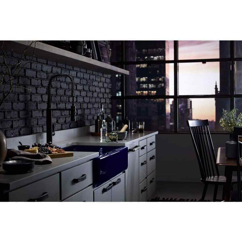 KOHLER Purist Single-Handle Standard Kitchen Faucet in Vibrant Brushed Bronze