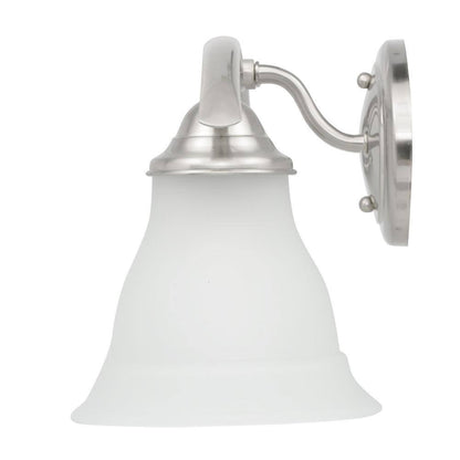 Progress Lighting Trinity 3-Light Brushed Nickel Glass Traditional Bath Vanity