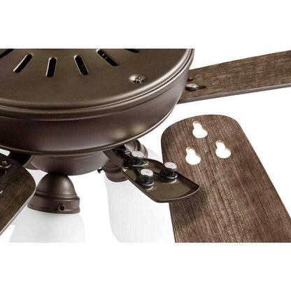 Hampton Bay Wellton 60 in LED Espresso Bronze DC Motor Ceiling Fan with Light