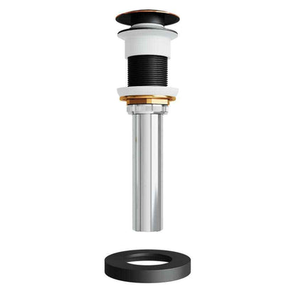 VIGO Vessel Bathroom Sink Pop-Up Drain & Mounting Ring in Antique Rubbed Bronze
