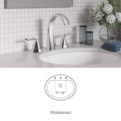 KOHLER Cursiva 8 in. Widespread 2-Handle Bathroom Faucet in Polished Chrome