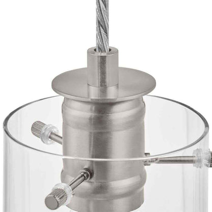Hampton Bay Regan Brushed Kitchen Pendant Light w/ Glass Shades