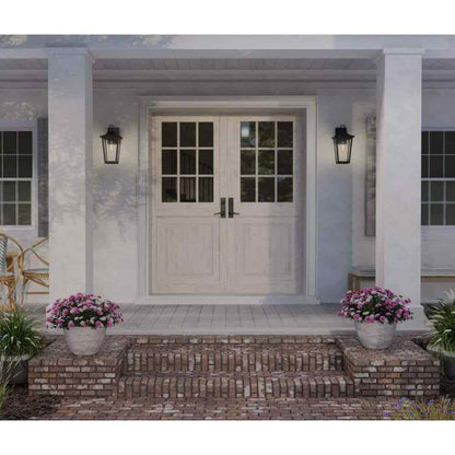 Progress Lighting Padgett 1-Light Textured Black Hardwired Outdoor Wall Lantern