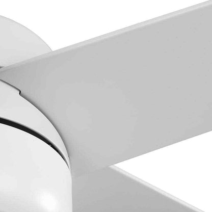 Hampton Bay Mena 44 in. LED Indoor/Outdoor Matte White Ceiling Fan w/ Light Kit