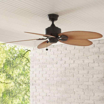Hampton Bay Lillycrest 52 in. Indoor/Outdoor Aged Bronze Ceiling Fan