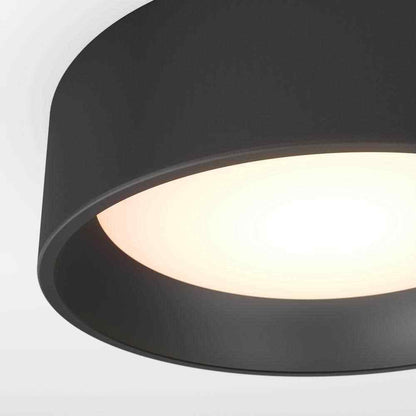 Artika Alton Modern Black LED 3 CCT Flush Mount Ceiling Light Fixture