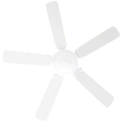 Hugger 52 in. LED Indoor White Ceiling Fan with Light Kit AL383LED-WH