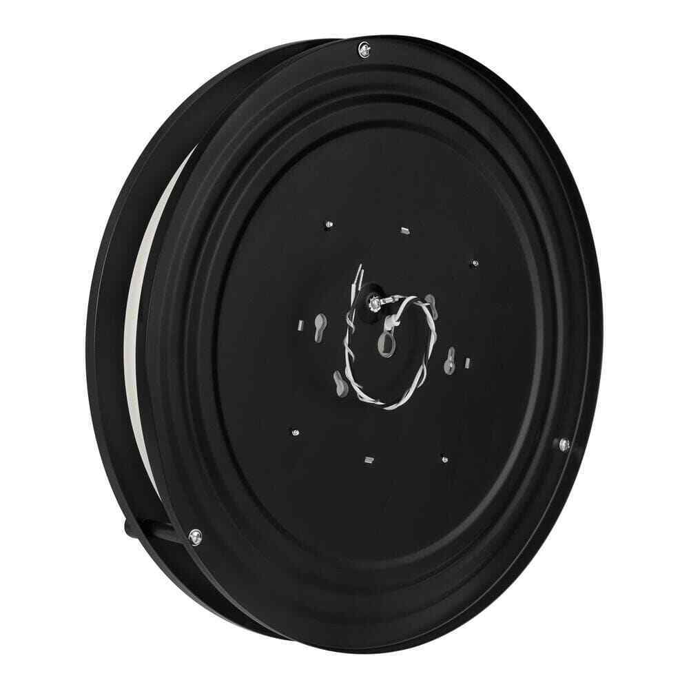 Hampton Bay Flaxmere 12 in. Bronze Dimmable LED Flush Mount Ceiling Light
