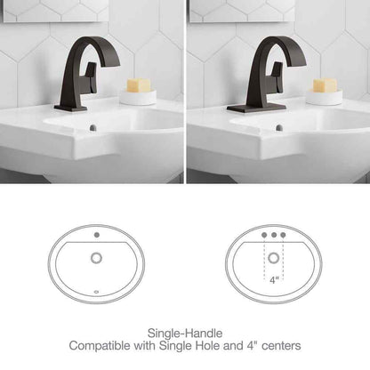 KOHLER Katun Single Hole or 4 in. Centerset Single-Handle Bathroom Faucet
