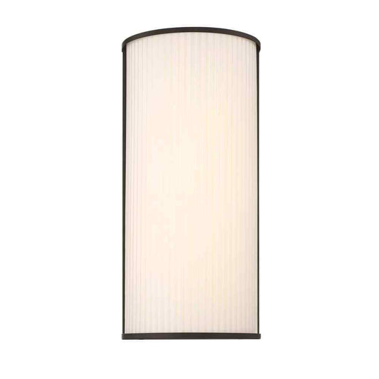 GLUCKSTEINELEMENTS Massey LED Large Outdoor Wall Sconce Black Metal 39479-HBCLED