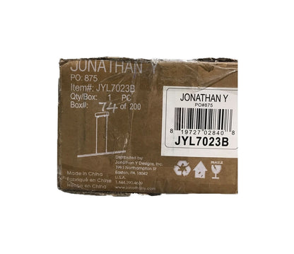 JONATHAN Y Conley 39.5 in. Dimmable Integrated LED Black Metal Linear Pendant