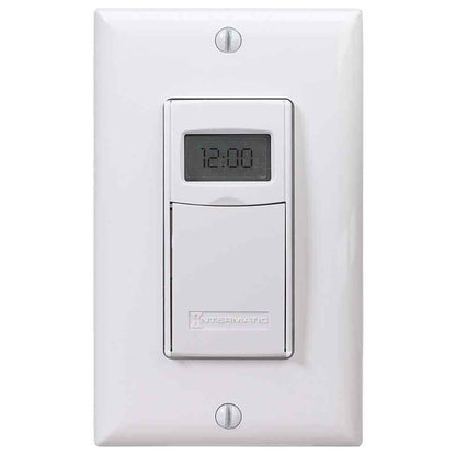 Intermatic 15 Amp 7-Day Indoor In-Wall Astronomic Digital Timer White ST01K