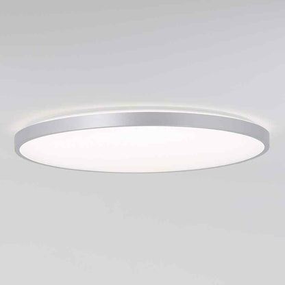 Artika Europa 21 in. Modern Silver LED 3 CCT Flush Mount Ceiling Light Fixture