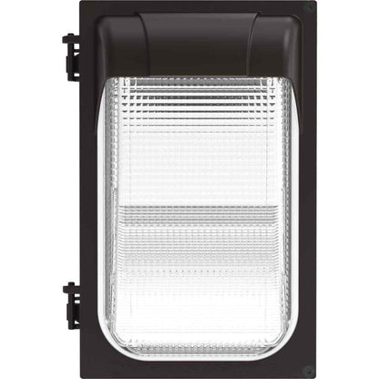 Lithonia Lighting 100-Watt Equivalent Integrated LED Dark Bronze Wall Pack Light