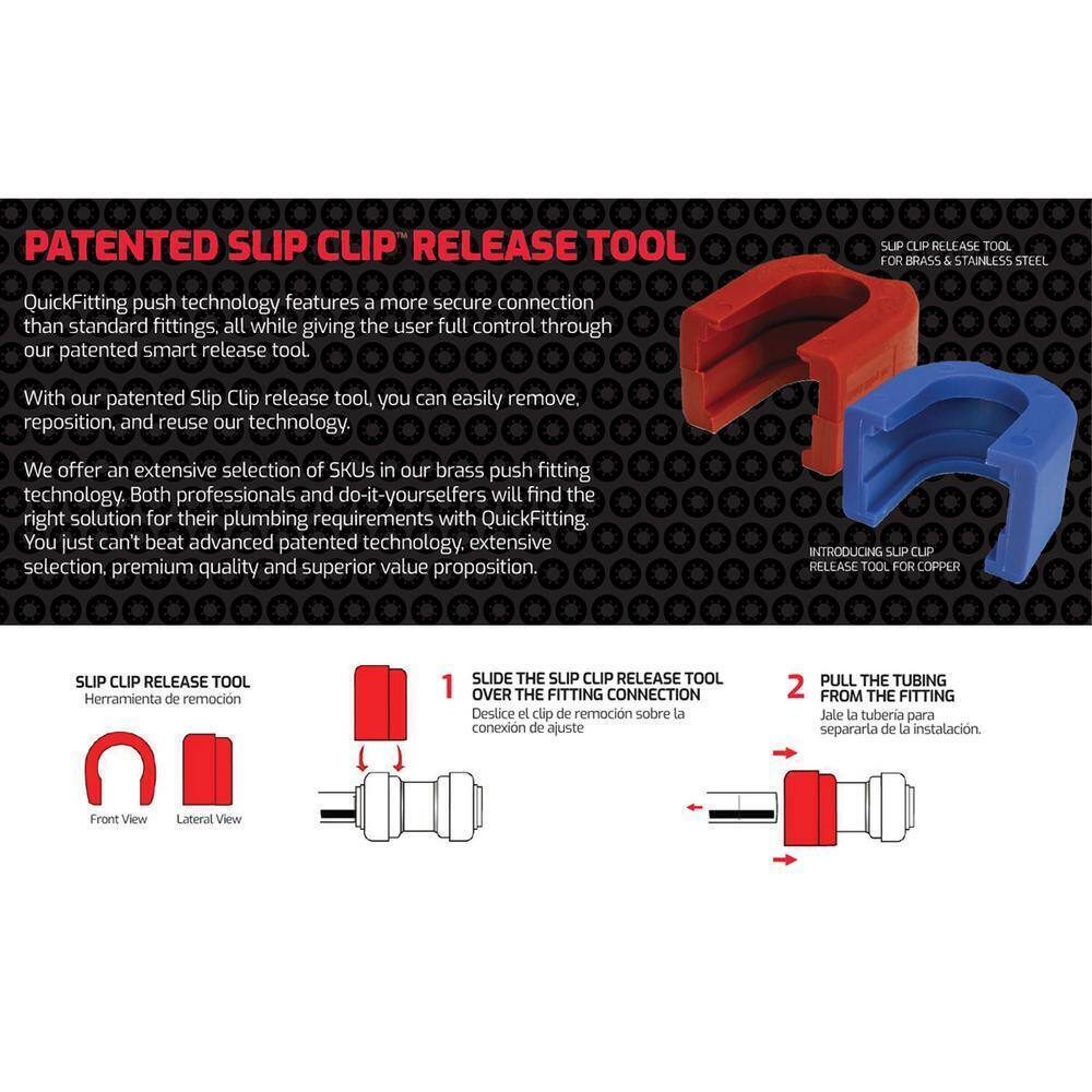 QUICKFITTING 3/4 in. Brass Push-to-Connect x FIP Adapter Fitting (4-Pack)