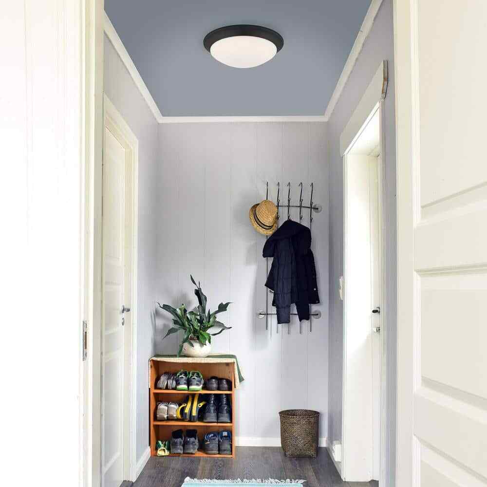 Hampton Bay Stetson 11 in. Satin Bronze 5CCT Integrated LED Flush Mount
