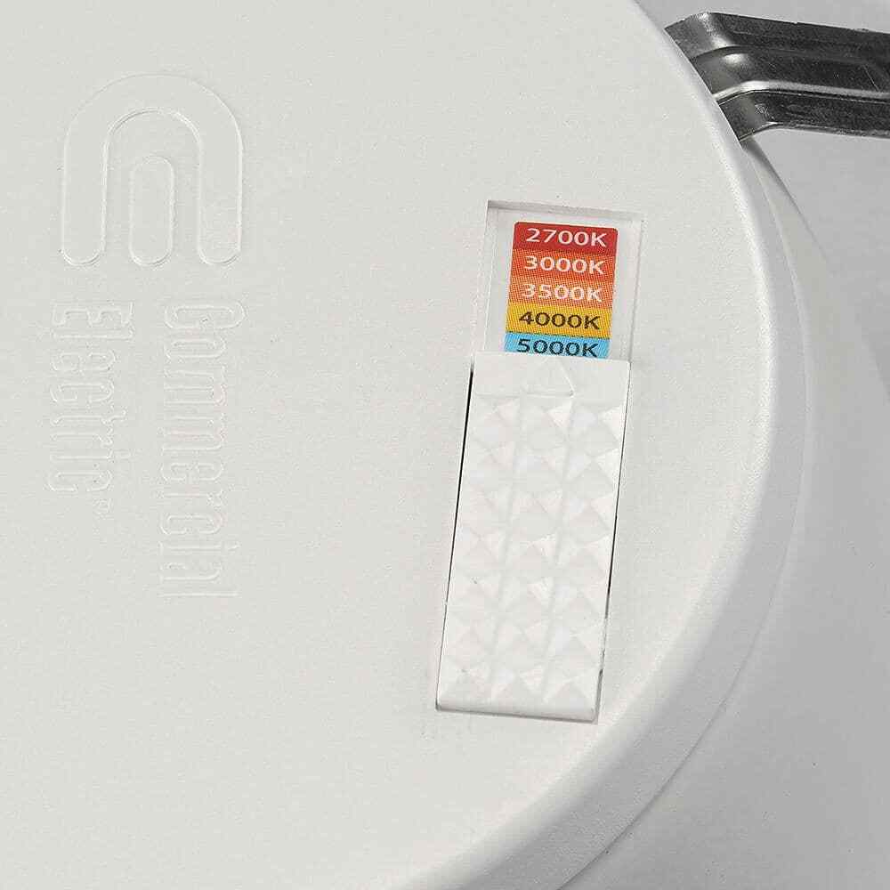 CE 6 in. Deep Baffle Adjustable CCT LED Recessed Light Trim Wet Rated Dimmable