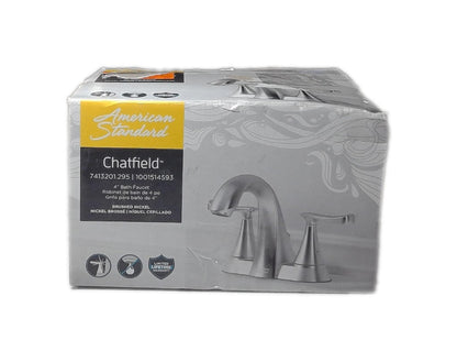 American Standard Chatfield 4" Centerset 2-Handle Bathroom Faucet Brushed Nickel