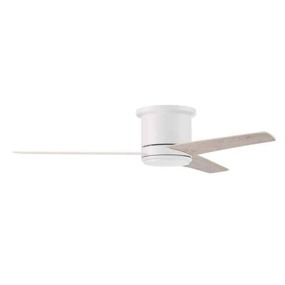 Cole 52 in. Hugger Indoor/Outdoor White Ceiling Fan w/ LED Light and Remote