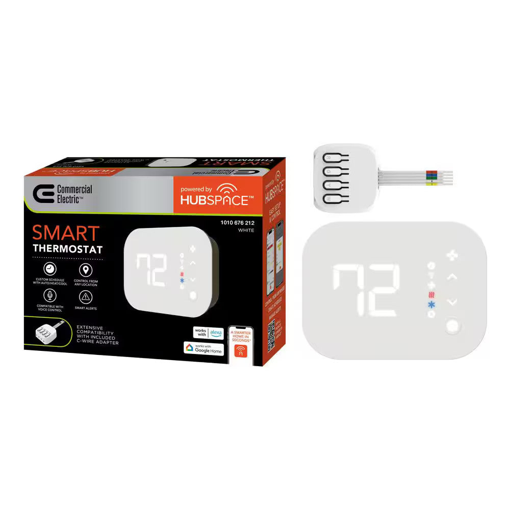 Commercial Electric Wi-Fi Bluetooth Alexa Enabled Smart Programmable Thermostat