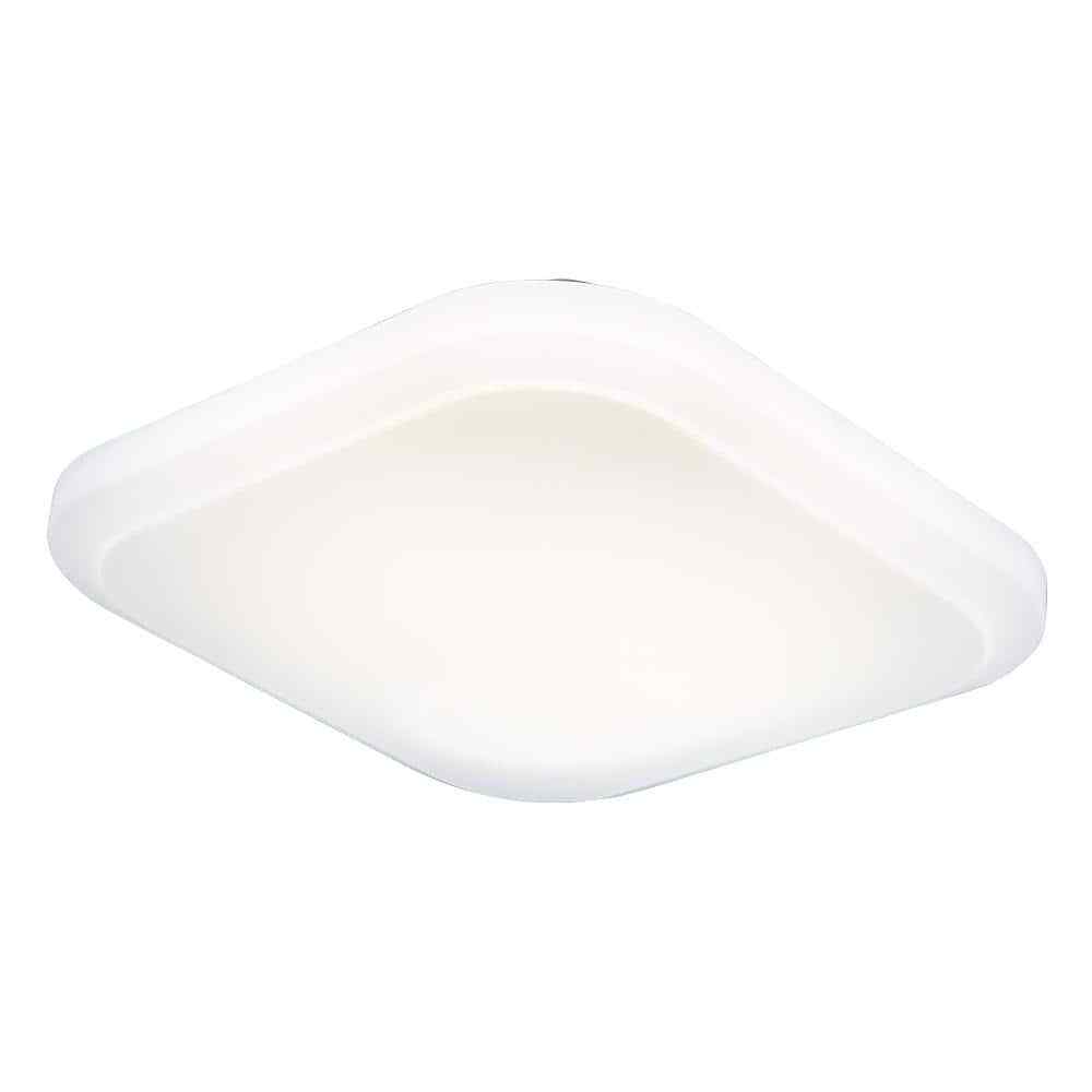 Commercial Electric 12"  Low Profile LED Flush Mount Square Closet Light Fixture