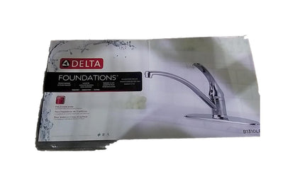 Delta Foundations Single-Handle Standard Kitchen Faucet in Chrome