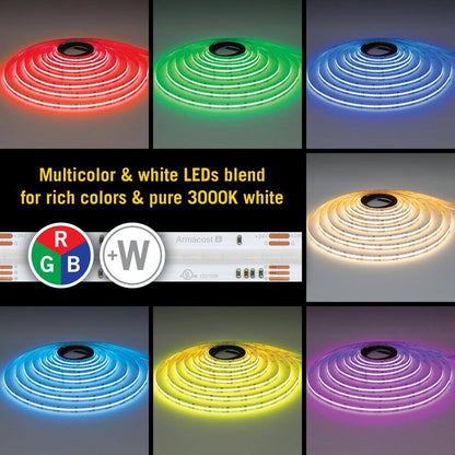 Armacost Lighting RibbonFlex Pro 24V White 16.4 ft. Dimmable Cuttable LED Tape