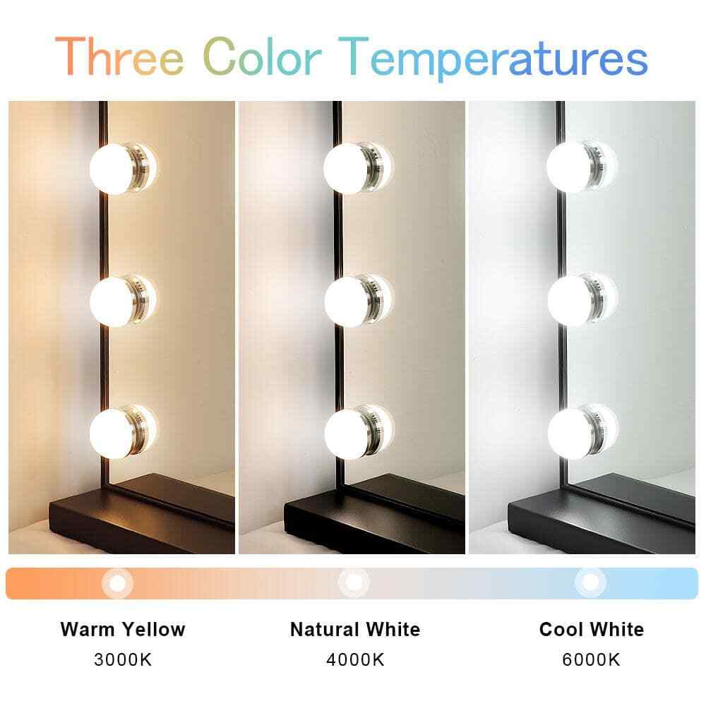 Depuley 23in Vanity Mirror w/ Lights Lighted Makeup Mirror w/ Smart Touch Switch