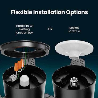 Commercial Electric 8000 Lumen Black LED Utility Garage Shop Light w/ Remote