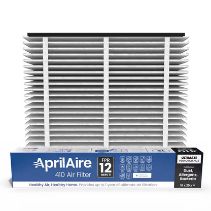 Aprilaire 16 x 25 x 4 410 Air Cleaner Filter MERV 11 Whole-House Air Purifier