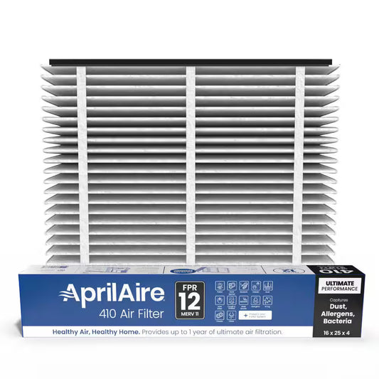 Aprilaire 16 x 25 x 4 410 Air Cleaner Filter MERV 11 Whole-House Air Purifier