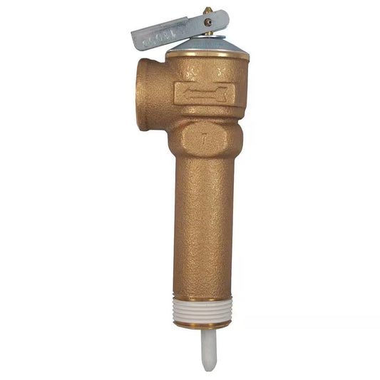 Cash Acme 24658-0150 TP Relief Valve 3/4" 3-1/2" Shank Brass